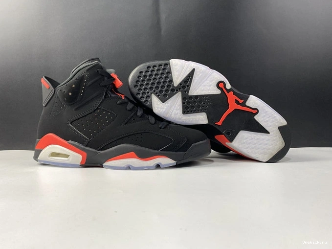 One Kick Jordan6 EyeCatching Black Infrared 384664- 4044 1015
